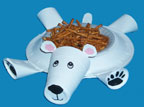polar bear paper plate craft for kids
