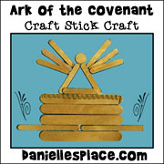 Craft Stick Picture of the Ark of the Covenant