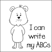I can write my ABCs