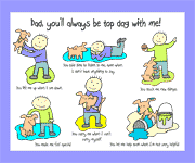 Top Dog Father's Day Card