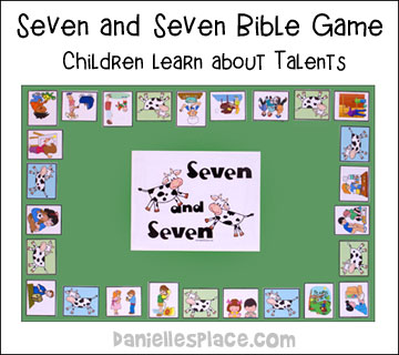 Seven and Seven Printable Bible Board Game for Sunday School and Children's Ministry from www.daniellesplace.com