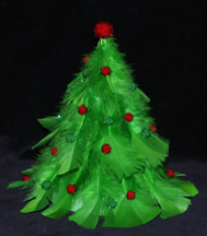 Feather Christmas Tree Craft