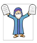 Sunday School Bible Craft Moses and the Ten Commandments