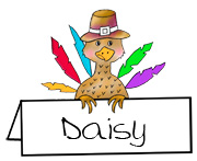 Thanksgiving Turkey Placeholder craft Picture
