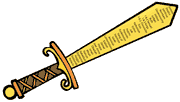 Books of the Bible Sword Bookmark