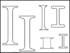 letter I inchworm measuring worksheet
