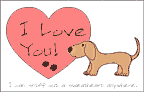 dog valentine card craft