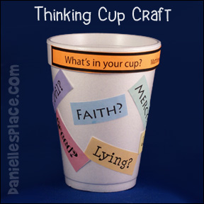 Sunday School Thinking Cup Bible Craft for Kids