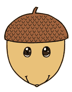 Acorn Shape Book Craft for Kids