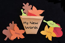 Thanksgiving Basket Full of Leaves Paper Craft