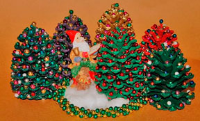 Pinecone Christmas Trees