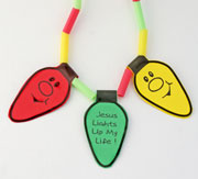 sunday school Jesus Lights Up My Life Neclace bible craft for kids