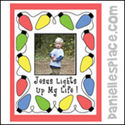 "Jesus Lights Up My Life" Picture Frame
