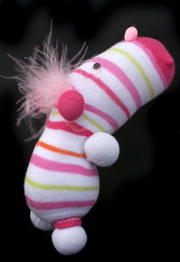 Striped Critter Sock Doll Craft 3