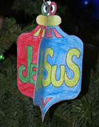 3D Paper Christmas Ornament Craft for Kids