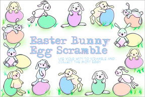 Easter Bunny Egg Scramble Game