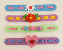 Valentine Bracelets Craft