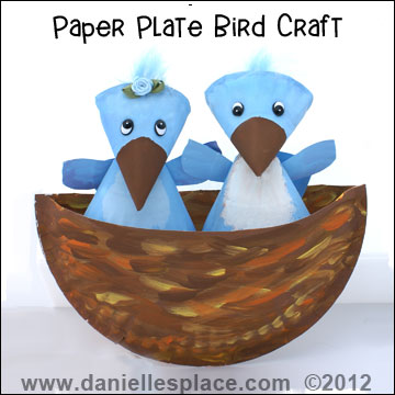 Birds Paper Plate Craft Kids Can Make from www.daniellesplace.com