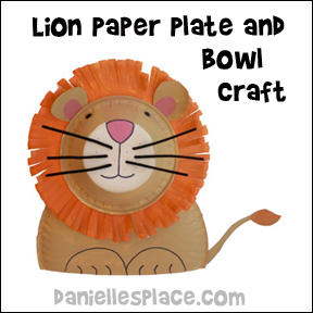 Download Lion Face Paper Plate Craft The PSD Mockup Templates