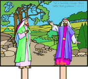 Sunday School Abram and Lot Bible Puppets
