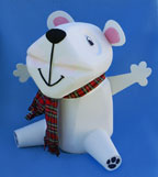 Milk jug polar bear recycle craft picture 2
