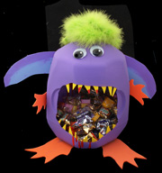 Milk Jug Halloween Monster Craft for Kids