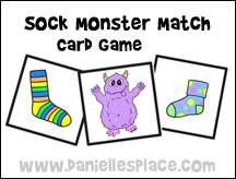 Sock Monster Game Cards