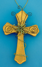 Paper Mache and Wire Cross Craft for Kids