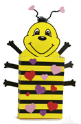 Valentine Box - Bee Made from Cereal Box