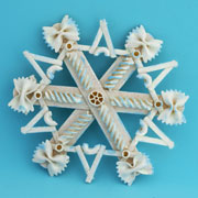 craftstick noodle snowflake craft for kids