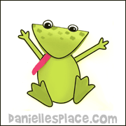 Paper frog with Bible Verse Sunday School Craft for Kids 1