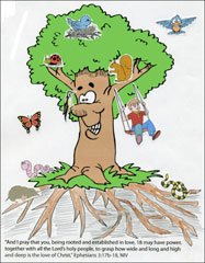 Rooted in God's Love Bible Activity Sheet