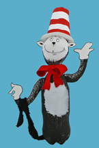 Cat in the Hat soda pop bottle craft