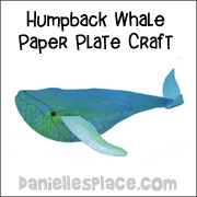 Humpback Whale Paper Plate Craft