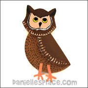 owl paper plate craft for Sunday School from www.daniellesplace.com0