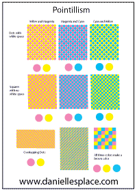 pointillism Activity Sheet www.daniellesplace.com