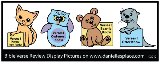 Bible Verses I Know Bulletin Board Display for Sunday School www.daniellesplace.com