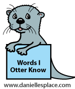 Words I Otter Know www.daniellesplace.com