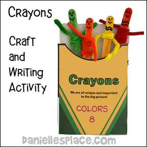 The Crayon Box that Talked Craft Stick Craft for Kids www.daniellesplace.com