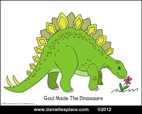 Dinosaur Coloring Sheet Picture www.daniellesplace.com