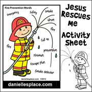 jesus rescues me activity sheet