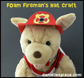 Firemen, Fire Prevention Craft and Learning Activities for Children