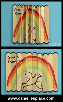 Folding Craft Stick Bible Lesson Review Craft www.daniellesplace.com