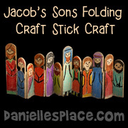 Jacob and His Sons Folding Craft Stick