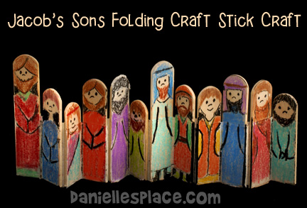 Jacobs Son Craft Stick Bible Craft for Sunday School www.daniellesplace.com