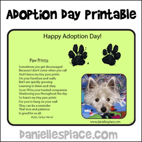 Pet Adoption Day Printable 