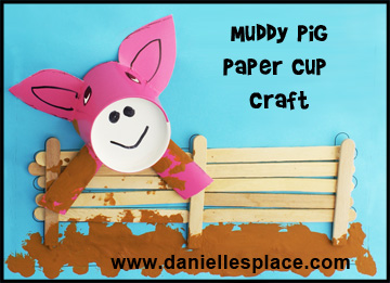 Pig Paper Cup and Craft Stick Craft Kids Can Make