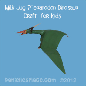 Milk Jug Pteranodon Craft 2  for Kids www.daniellesplace.com