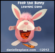 Feed the Bunny Carrots Spelling Word or Site Word Review Game