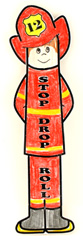 fireman bookmark craft